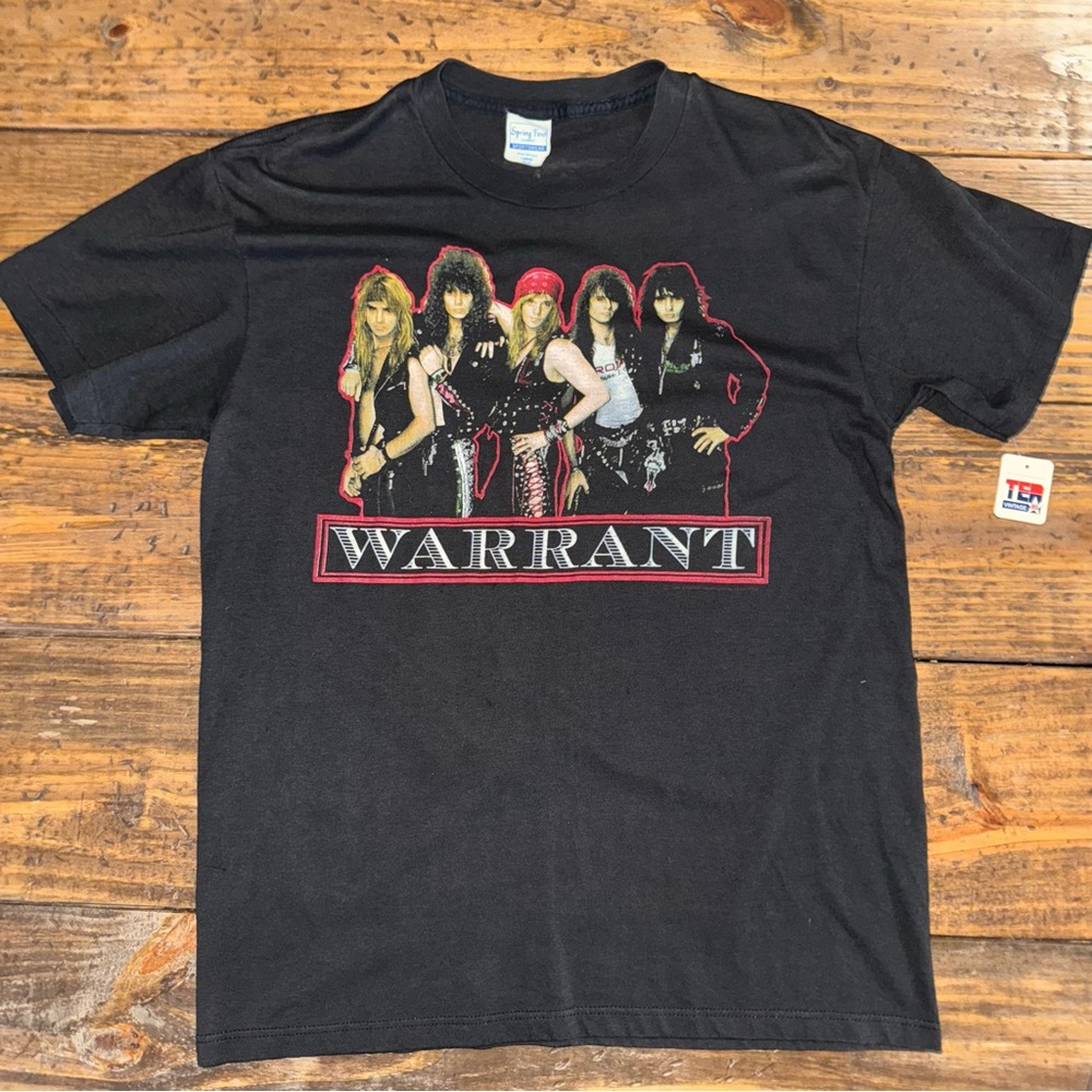 Vintage 80’s Warrant Band Tee Graphic T-Shirt Size Large